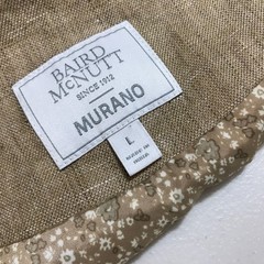 Murano Baird McNutt Linen Vest Beige Waistcoat Men’s Size L