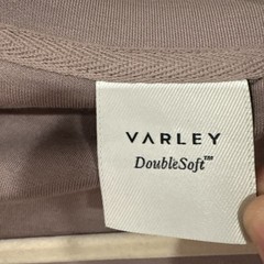 VARLEY Anset Jacket DoubleSoft Snap High Neck Belted Wrap Cardigan Mauve Taupe M