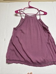 O’Neill Women’s Mauve Halter Top Size Medium With Tie On Top