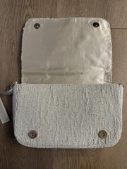 New Viral Tiktok Hummingbird Handmade Ivory Beaded Sequin Floral Shoulder Bag