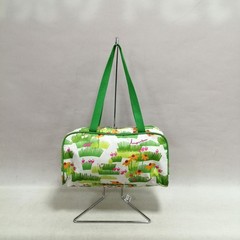 Lesportsac Square handbag green by white x floral pattern Used