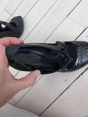 Alexander McQueen Black Studded Peep Toe Lace-Up High Heel Pumps