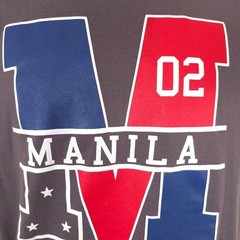 Manila T Shirt Mens Size Medium Gray Philippines Travel Destination Tee