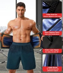 Men Sauna Sweat Waist Trainer Body Shaper Tummy Fat Burner fajas para hombre Gym