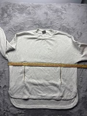 Varley Double Soft Paige Longline Sweatshirt Ivory Marl Women’s Extra Large