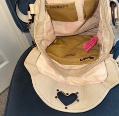 Vintage Heart Cutout Leather Oversized Juicy Couture Shoulder Bag – Y2K