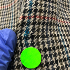 Ermenegildo Zegna Tessuto Houndstooth 44 Wool Sport Coat Beige Black PLS READ