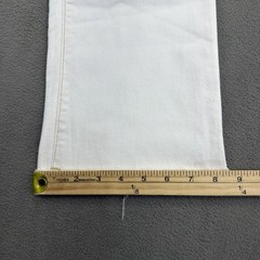 True Religion Flare Capri Jeans Womens 29 Optic White Flap Pockets NWT $159