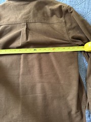 Purnell Moleskin Work Long Sleeve Work Shirt Brown Soft Brushed Moleskin