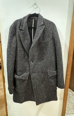 Atelier Scotch Double Breasted Wool Blend Overcoat Peacoat Mens EU 50 US 40