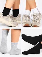 Lot 12 Pairs Mens Womens Ankle/Quarter Crew Socks Sport Casual Cotton Socks US