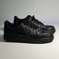 Nike Air Force 1 ’07 Low Triple Black Leather Men’s Sneakers CW2288-001
