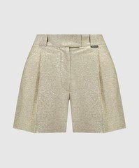 BRUNELLO CUCINELLI WOMEN’S LIGHT GOLD LINEN SHORTS MSRP $1315