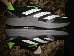 Size 11 Adidas Adizero RC 4 ‘Black Solar Green’ gx6660 Comfort NEW