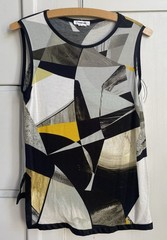 Helmet Lang Abstract Print Top Size P/XS