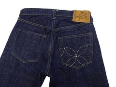 SUGAR CANE SC40401A Hawaii Ai Indigo 14oz Denim One Wash Sugarcane Fiber Jeans