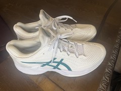 ASICS Court FF 3 Novak White Pitch Green Mens Size Tennis Shoes 1041A361-100