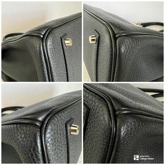 Hermes Black Birkin 35 in Noir Togo Leather With Palladium Hardware