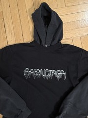Balenciaga Drip Layered Hoodie Size Small