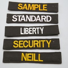 Name Tapes, Military Nametapes, Custom Name Patches, Embroidered Name Tags