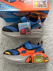 Skechers Garage Kids Shoes Size 11 Blue & Orange