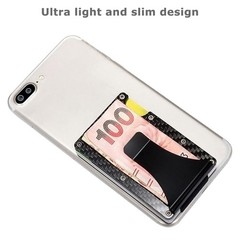 Men’s RFID Blocking Slim Money Clip Carbon Fiber Wallet ID Credit Card Holder
