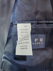 Ralph Lauren BLACK LABEL Jacket Mens 52R Sports Coat Blazer Silver Buttons Wool