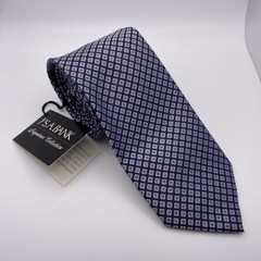 JOS A BANK Signature Collection Grey Geo Diamond Star silk tie 58”