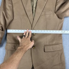 Club Room Blazer Mens 38S Brown Wool Silk Cashmere Sport Coat Jacket Italy