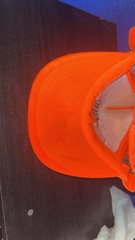 Soul Rich Orange Trucker Hat Adjustable Mesh Back Money Earth Embroidery Men