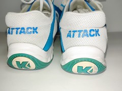 Kempa Attack Pro Mens Fencing Sneakers US Size 12.5 Blue & White UK 12 EURO 47