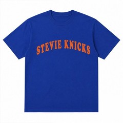 Stevie Knicks Shirt 2026 Game 4 Orange Text Royal Blue Graphic Men Women Tee