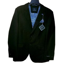 Tailorbyrd Modern Fit Jacquard Sport Coat, Tailorbyrd Blazer, 38R, 42S, Black,