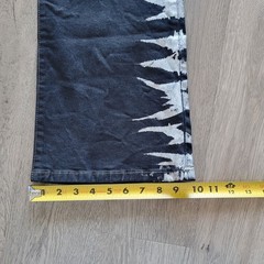 BABY PHAT VTG Y2K Hip Hop Streetwear Wide Leg Flare Jeans Grayish Black Size 11