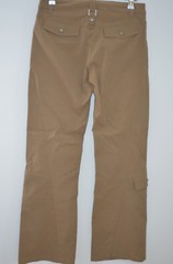Athleta Beige 95% Nylon/5% Spandex Straight Leg Cargo Pants Size 4