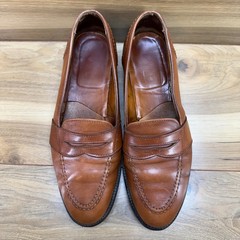 Alden Full Strap Penny Loafers Burnished Tan 8 B/D Leather Dress Business 685