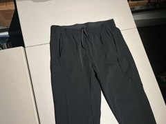 Paskho Pants Men’s XL Black Tech Performance Stretch Nylon Elastane 28” Inseam