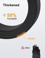 Men’s 1.5″ Nylon Ratchet Belt – Adjustable Casual Web Click Belt for Jeans, No H