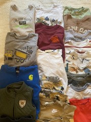 Huge Lot of 35 Boys Clothes 2T 3T Nike Carters Carhartt Eddie Bauer Under Armour
