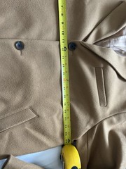 Old Navy Women’s Tan Long Lined Button Wool Blend Overcoat, Size XL