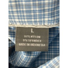 NEW Daniel Cremieux Men’s LARGE Blue Plaid Performance Dress Shirt