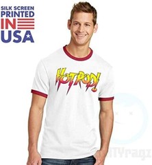 Men’s Rowdy Roddy Piper Hot Rod Wrestling White Adult T-Shirt