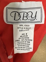 D B Y Ltd Women’s Red Sequined Halter Split Hem Lined Evening Dress Gown Size 9