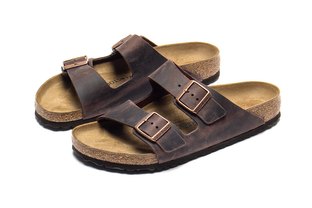 Birkenstock Arizona Oiled Leather Habana Sandals Soft Footbed Shoes New w/ Box
