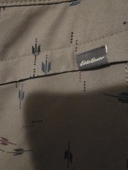 Eddie Bauer Adventurer Skirt Skort Womens Green Arrows Zip Pockets (SIZE 14)