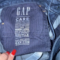 GAP Mid Rise Skinny Jeans Dark Wash Distressed Raw Hem Size 27 4R