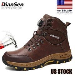 Mens Waterproof Work Boots Steel Toe Safety Shoes Indestructible Rubber Boots