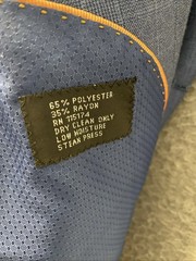 Bocaccio Uomo 50L 3 Piece Suit Blue Glenn Plaid Pants 44×39 2 Button /0647
