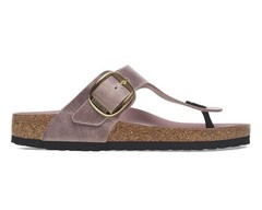Birkenstock Gizeh Big Buckle Oiled Leather Color Lavender Size 39 Regular Wide