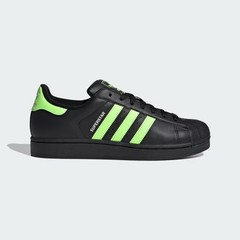 adidas Superstar JQ3175 Core Black / Signal Green Men’s Size US4-14 New